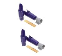 VICASKY 2sets Sax Mouthpiece Kit Professional Musical Instrument Accessories for Saxophone and Clarinet Lightweight Portable Design Easy to Use Elegant Appearance