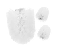 VICASKY 2sets Toilet Brush Replacement Heads Durable Cleaning Brush Refills for Bathroom Toilets Firm and Dense Design Safe for Use Easy Bathroom Cleaning 3pcs*2