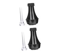 VICASKY 2sets Trumpet Straight Mute Silencer with Mouthpiece Lightweight Practice Accessory for Noise Playing for Beginners Musicians