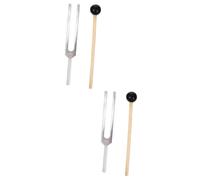 VICASKY 2sets Tuning Fork Set for Therapy Aluminum Alloy Musical Instrument Tuning Forks Hammer for Sound Healing for Meditation and Relaxation Sessions