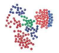 VICASKY 3 Packs Plastic Game Balls for Adult Party Lottery Bright Colored Rounded Surface Raffle Props for Holiday Bingo and Family Toss Games Compact Lightweight