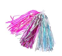 VICASKY 3 Pairs Reflective Bike Streamers Handlebar Ribbons for Bicycles Scooters Sparkly Accessories for Birthdays Holidays Durable Fun Random Color