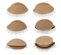 VICASKY 3 Pairs Silicone Practice Lashes for Lash Extensions with Removable Realistic Eyelids, Easy Storage and Real Skin Touch, for Eyelash Extension Training and Makeup Practice