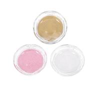 VICASKY 3 Pcs Eyelash Storage Boxes Empty Lash Cases with Crystal Glitter Gold and Rainbow White Bases, Compact Eyelash Packing Organizer for Women and Girls Travel Use