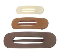 VICASKY 3 Pcs Gradient Brown Duckbilled Hair Clips Set Small Flat Hair Clips for Women and Side Bangs