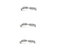VICASKY 3 pcs Vintage Hollow Out Crystal Wedding Tiara Silver Bridal Crown Hair Decor Lightweight Headband for Bride Engagement Party Accessories