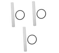 VICASKY 3 Sets Buddha Sound Bowl Stick Set Rubber Ring Chanting Bowl Mallet Parts for Sound Meditation Random Color