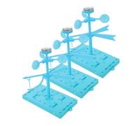 VICASKY 3 Sets DIY Wind Vane and Anemometer Kit Plastic Science Teaching Aids for Classroom Stem Experiments Wind Direction Measuring Instrument for Hands Weather Science Tools