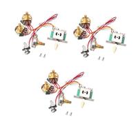VICASKY 3 Sets Guitar Wiring Harness Kit 5 Way Toggle Switch 1 Volume 1 Tone Pot Jack 250k 1t1v