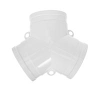 VICASKY 3 Way Duct Splitter Connector and Boosts Airflow Y Shape PVC Round Duct Fitting Ensuring Optimal Air Quality for Kitchen Vent Pipe and Vent Hose for Domestic Setups