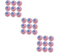 VICASKY 30 pcs Independence Day Lapel Pins American Flag Metal Brooches Patriotic Badge for Veterans Day July Celebration Accessories