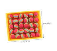 VICASKY 30 Pcs Rainbow Colored Sponge Golf Balls Soft Elastic Training Balls for Indoor Outdoor Practice Safe Approach Shot Aid
