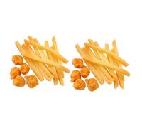 VICASKY 30 pcs Realistic Fake French Fries and Chicken Model Play Food for Pretend Play Kitchen Decor and Creative Role Playing Fun