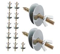 VICASKY 30 Set Bird Cage Retaining Screws Kit with Double-headed Nuts for Small Pet Cage Hardware Perch Fixing Connectors for Hamster Birdhouse and Chinchilla Play Platforms Secure