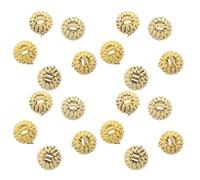 VICASKY 300PCS Christmas Decorative Hanger Caps DIY Replacement Plastic Ceramic Porcelain Ornament Tops for Tree Decorations Festive Craft Supplies
