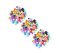 VICASKY 300PCS Poultry Leg Bands Identification Foot Rings for Quail Pigeons Birds Farm Use Multi-color Plastic Unbreakable Clasp