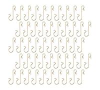 VICASKY 300pcs Small Flower Hook Plated Metal S-Shaped Ornament Hooks | Box Set, Iron Finish, Compact Storage, Space-saving Design for Garlands, Florists, Planners