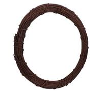 VICASKY 30cm Black Rattan Wreath Frame Vine Garland Small Wreath for Crafts Diy Flower Shop Door Hanging Decoration