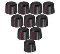 VICASKY 30pcs 20x16mm Dual-color Plastic D Shaft Audio Rotary Knobs for Electric Guitar Dj Mixer Console Volume Tone Control Caps Replacement for Home Stereo