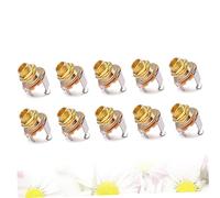 VICASKY 30pcs Acoustic Guitar Pickup Jack Plate Guitar Jack Socket Chrome Nut Washer Easy Install