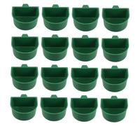 VICASKY 30pcs Bird Cage Feeding Dish with Clamp Holder for Parrots Finches Multi-pet Use Easy to Clean Hanging Food Bowls for Small Bird Breeding and Pet Care