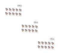 VICASKY 30pcs Chrome Guitar Pickup Jack Plate Guitar Input Jack Easy Install Mono Socket for Electric