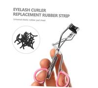 VICASKY 30pcs Eyelash Curler Replacement Pads Black Rubber Refills with Compact Storage Box Elastic Compatible with Various Lash Curlers for Women