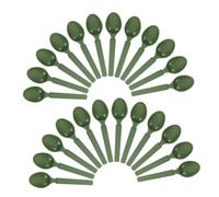 VICASKY 30pcs Flexible Silicone Spoon with Rounded Edge and Enhanced Security Features, for Prison Dining and Canteen Use, Ergonomic Design for Prisoners