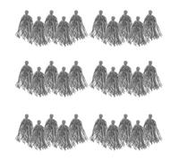 VICASKY 30pcs Floating Fish Breeding Mop Egg Laying Tool Aquarium Spawning Mop for Fish Egg Collection Grey Aquatic Pet Habitat Breeding Accessory