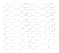 VICASKY 30pcs Galvanized Steel Chain Link Fabric Ties with Twist Design for Strong and Secure Hold, Weatherproof Durability, Easy Installation, for Wood Posts and Wire on Farms and Ranch