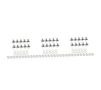 VICASKY 30pcs Guitar Jack Socket Mono Plug Socket Nuts Washers Chrome for Electric Guitar Parts