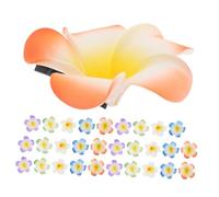 VICASKY 30pcs Hawaiian Plumeria Hair Clips Artificial Flower Barrettes with Secure Hold for Women Tropical Hair Accessories for Summer Festivals Beach Parties Bridal Looks Easy to Use and