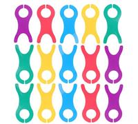 VICASKY 30pcs Knitting Winding Board Yarn Bobbins Fish Shaped Plastic Colourful Thread Winding Board for Crafting and Embroidery Random Color