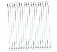 VICASKY 30pcs Luya Fishing Accessories Green Fishing Line Wire Trace Leaders Bite-proof Leader Steel Wires Sea Lines Steel
