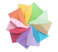 VICASKY 30pcs Mini Paper Storage Envelope for Small Items and Business Cards, Sturdy Material with Compact Size, for Organising Membership and Money in Office or Home Random Color