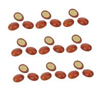 VICASKY 30PCS Miniature Half Boiled Egg Models Realistic Faux Eggs for Dollhouse Kitchen Decor Pretend Food for Role Playing and Play Kitchen Accessories