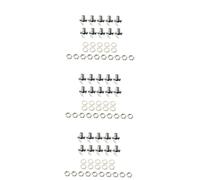 VICASKY 30pcs Mono Jack Socket Connector Female Panel Mount Nuts Washers for Electric Bass Guitar Easy Installation Material