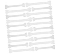 VICASKY 30pcs Plastic Fake Bones Halloween Hanging Decoration with Built Holes for Party Props Seasonal Crafts and Spooky Events