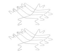 VICASKY 30pcs Silver Iron Tomato Support Hooks for Vertical Gardening Systems and Indoor Garden, Universal Fit Plant Hooks to Promote Healthy Vine Growth for Cucumbers and Tomatoes