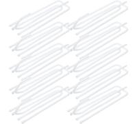 VICASKY 30PCS Stainless Steel Curtain 4-Prong Hooks for Pleated Drapes, Rust-Resistant Metal Curtain Hanging Hooks Suitable for Home Wall Window Treatments