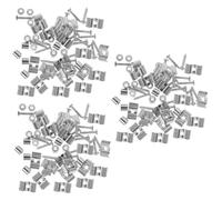 VICASKY 30sets Guitar String Trees Retainer Guides for Electric Guitar Replacement Parts Screws Useful String Stable Device for Accessories