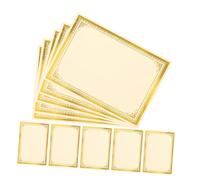 VICASKY 35pcs Foil Certificate Paper Printable Blank Diploma Paper for Awards Graduation Honors Parchment Style with Elegant Gold Detailing Writable and Suitable for Laser Inkjet Printers