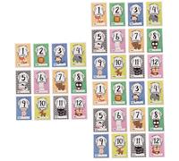 VICASKY 36pcs Cards for Photography Animal Shower Monthly Cards