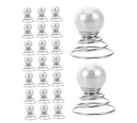 VICASKY 36pcs Faux Pearl Spiral Hair Pins for Thick Hair Twist Bun Chignon Bobby Pins for Brides Bridesmaids Wedding Updos Portable Elegant