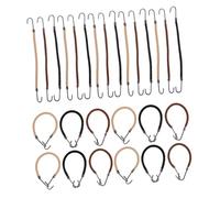 VICASKY 36pcs Hair Bungee Cords Hooks Gentle Hair Ties Hook Elastic Ties for Braided Clips Women Rope Band Updo Accessories
