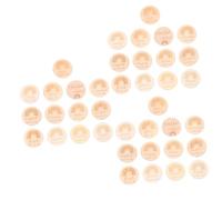 VICASKY 39pcs Wooden Cards Double-Sided Rainbow Growth Photo Props for Newborns Creative Discs for Showers and Social Media Memories