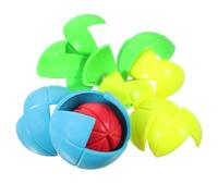 VICASKY 3D Puzzle Ball Educational Toy for Kids, Plastic, Green, Cognitive and Logical Thinking Development, for Learning and Maze Play Random Color