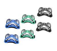 VICASKY 3pairs Foot Tambourine Drum Accompaniment Instrument Unique Rhythm and Sound Effects Versatile for Music Dance Fitness Ergonomic Design