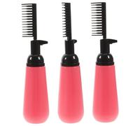 VICASKY 3pcs 130ml Hair Dye Comb Bottle Applicator Set with Brush for Root Coloring and Hair Styling Plastic for Professional Salon and Home Use Random Color