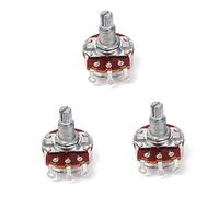 VICASKY 3pcs A500k Ohm Linear Taper Rotary Potentiometer for Guitar Volume Control Electric Guitar Potentiometer Precision